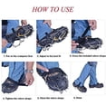 thumbnail image 3 of Crampones de acero inoxidable de 18 dientes para exteriores, cubierta para zapatos para nieve y hielo, garra para nieve, pesca en hielo, cadena para zapatos de ciudad, para caminar en invierno,, 3 of 5