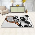 thumbnail image 6 of ZICANCN Area Rugs Doormat , Panda Sportive Facecloth Non-Slip Floor Mat Rug for Living Room Kitchen Sink Area Indoor Outdoor Entrance 36"x24", 6 of 9