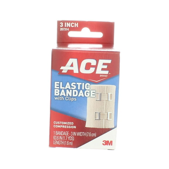 Ace Elastic Bandage with Clips, 3in (5 pack) (Bundle)