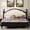 Beige+Black, variant on Harper & Bright Designs Wood Mid Century Platform Bed King Size with Upholstered Headboard, King Elegant Retro Platform Bed with Slat Support for Bedroom, Beige+Brown