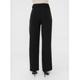 thumbnail image 4 of Ribbed Stitching Classic Fabric Pants Black, 4 of 7