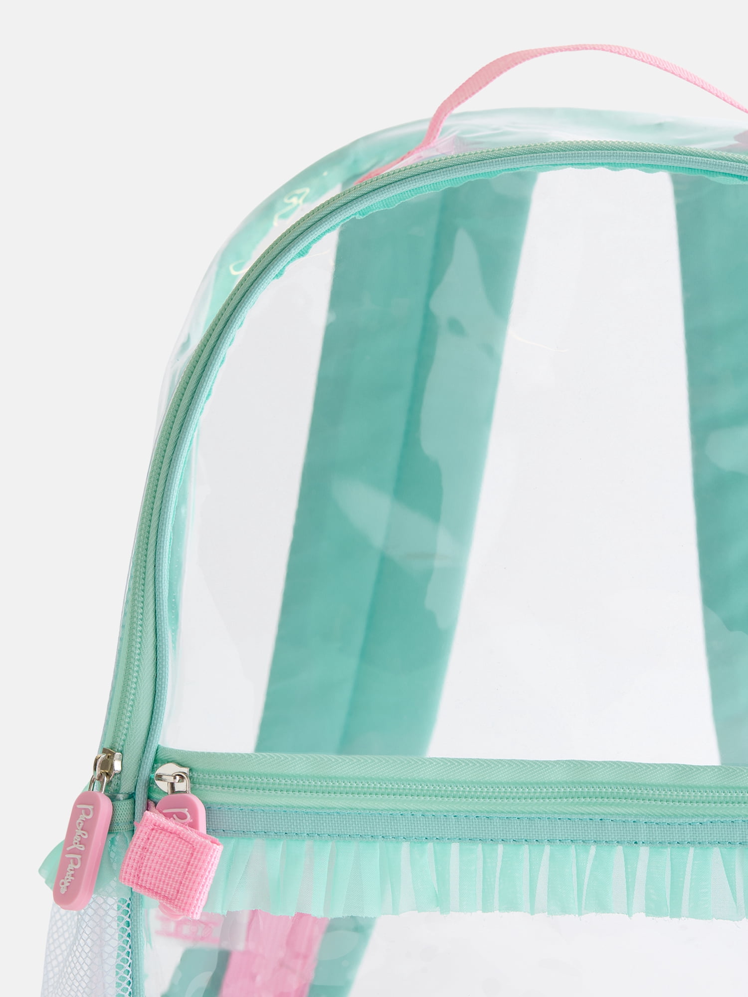Packed Party Girls Ruffles Clear Backpack and Lunch Box Set