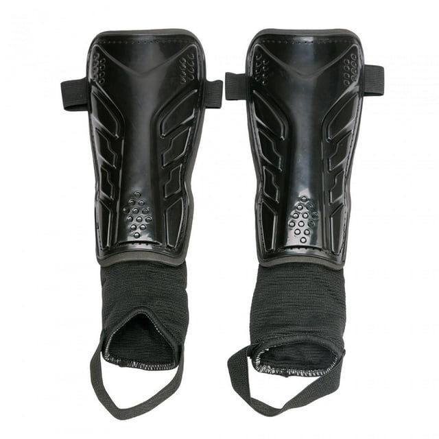 2x Espinilleras de Fútbol Zulema Accesorios Equipo de Fútbol Negro 20x10x10,5 cm