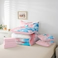 thumbnail image 4 of Erosebridal Dreamy Beach Bedding Queen Size , Sea Wave Starfish Duvet Set, Hawaii Beach Themed Decor, Ultra Soft 7-Piece, 4 of 5