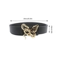 thumbnail image 4 of Ywmsfl Lady Belt Elegant Skinny Waist Belt for Dress Skinny PU Belt Snake Buckle Butterfly Buckle for Suit Dress, 4 of 12
