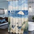 thumbnail image 3 of Summer Beach Shower Curtains for Bathroom, Sun Umbrella Ship Washable Fabric Shower Curtain with Hooks Waterproof Bathroom Decor Sets, 36 x 78 Inches, 3 of 9