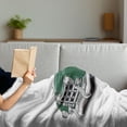 thumbnail image 3 of Manly Soft Flannel Fleece Throw Blanket, Antique Automotive Old Model Nostalgia Historic Retro Car Illustration, Cozy Plush for Indoor and Outdoor Use, 50" x 60", Forest Green White, by Ambesonne, 3 of 5