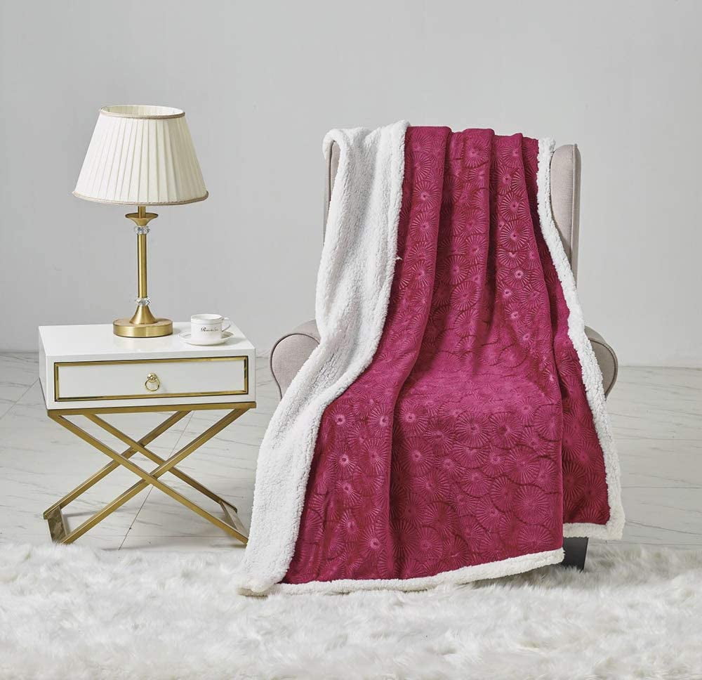 Louvre Sherpa Überwurf Decke Fleece kuschelig warm Überwurf für Stuhl, Sofa 50"x60" - Bild 3 von 8