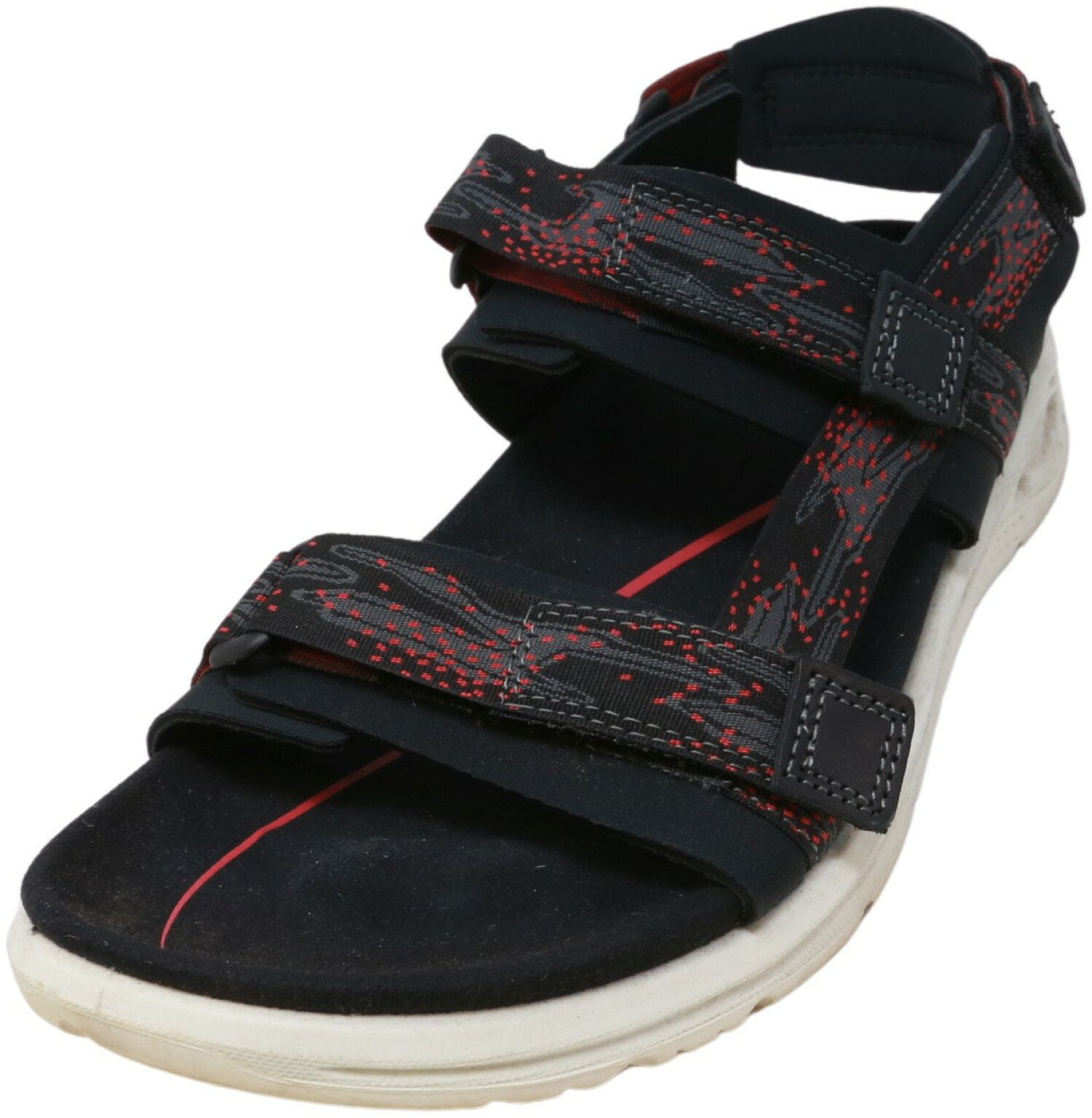 Udveksle Skadelig tyktflydende Ecco Women's X-Trinsic Black / Tearberry Ankle-High Leather Sandal - 8.5M -  Walmart.com