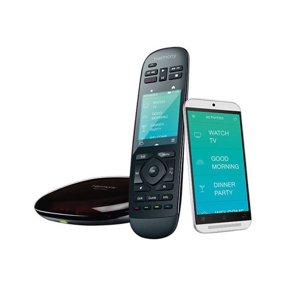Open Box Logitech Harmony Ultimate Home - Universal remote control - display - LCD - 2.4" - infrared - black