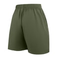 thumbnail image 4 of Domuza Running Shorts for Men Lightweight Workout Shorts Gym Athletic Shorts with Zipper Pockets Army Green M, 4 of 5