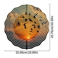 thumbnail image 5 of 3D Metal Hanging Wind Spinners - Spiral Design with Sunset Scene & Birds - Perfect for Yard & Garden Decor Green Trees Background Eye-Catching Outdoor Art, 5 of 6