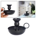 thumbnail image 2 of Iron Taper Candle Holder, Modern Decorative Candlestick Holder, with A Handle, Easy to Take, 2 of 8