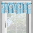 thumbnail image 4 of Ambesonne Floral Valance & Curtain, Spring Romantic Design, 55"x45", Sky Blue White, 4 of 6