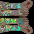 thumbnail image 1 of Tatuaje Temporal de Hadas para Niña, 10 Hojas Tatuajes Infantiles Brillantes Mariposa de Hada, Tatuaje para Niña, Regalo de Cumpleaños Invitaciones Infantiles para Favores de Fiesta Decoración de Cump, 1 of 5