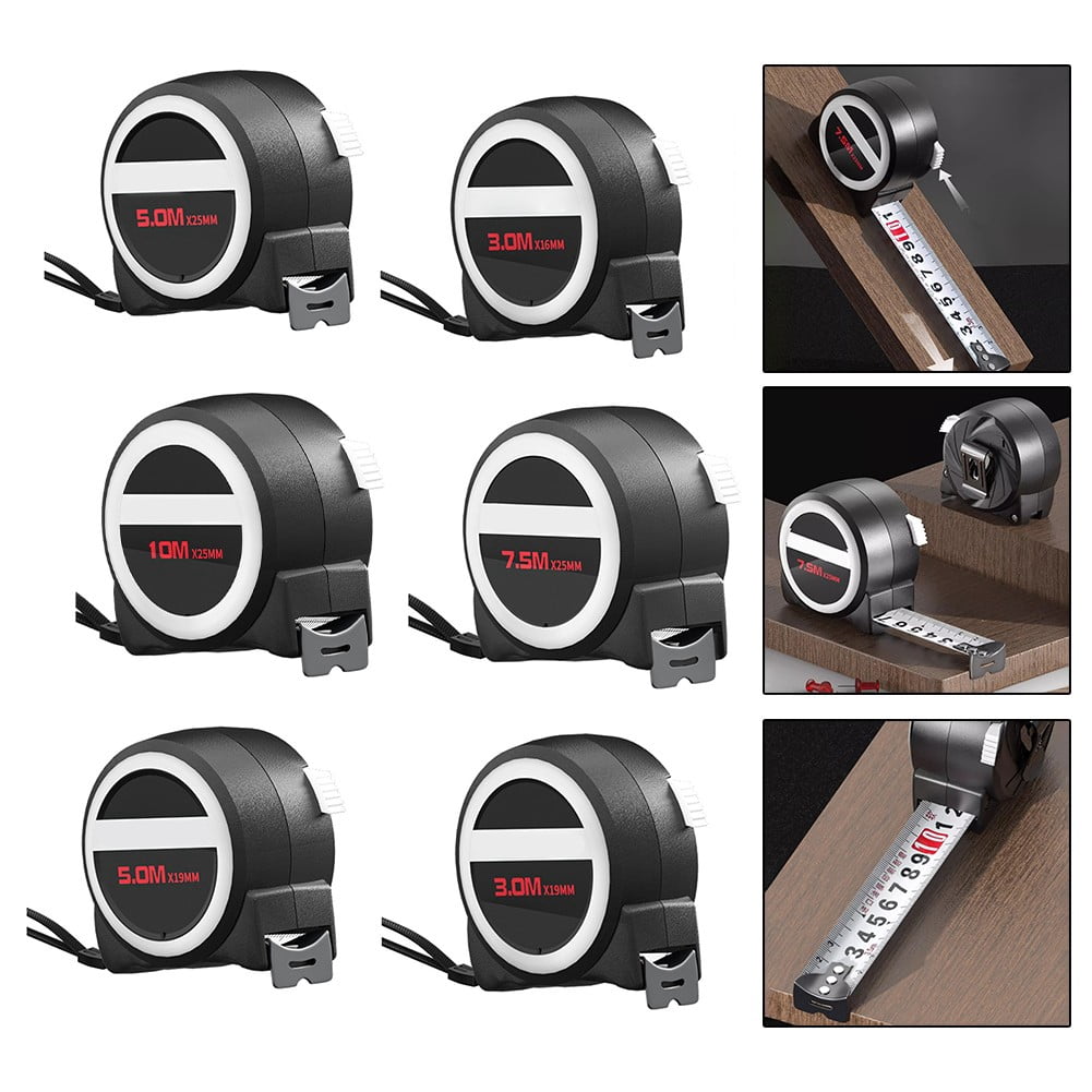 3-10M Steel Tape Measure Hcs Ruler Ranging Tool Measuring Tapes Wear-Resistant 10Meterx25Mm