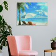thumbnail image 3 of FCXZI Tropical Style Wall Art Canvas Print On Canvas, Home Decor for Living Room Bedroom Kitchen Bathroom, Ready To Hang Room Art Decor 16x12in, 3 of 6