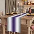 thumbnail image 2 of Gray Purple Table Runner 70 Inches Long, Modern Gradient Geometric Cotton Linen Table Runners Dresser Scarves, Decorative Fabric Tabletop Scarf Furniture Cover for Home Dinner Party 13"x70", 2 of 9
