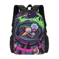 thumbnail image 1 of Rick And Morty Backpack For School Anime Bookbag Lightweight School Bags Satchel Back Packs, 1 of 2