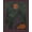 Green, Pattern 3, variant on Design&I 8'x10' Washable Area Rug Green Nighttime Landscape with Celestial Accents Enchanting Forest Scene, Starry Sky, for Living Room, Family Extra Large Skid-Resistant Low Profile