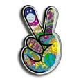 thumbnail image 6 of Dan Morris Peace Fingers Pin - Peace Hand Double Butterfly Backings Enamel Lapel Pin - 5cmx2.5cm, 6 of 7