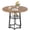 Brown, variant on TROPOW 38" Farmhouse Kitchen Table with Hexagonal Metal Base & Storage Shelf, Modern Round Dining Table for 4, Small Space Wood Tabletop for Kitchen, Living Room, Bedroom