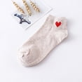 thumbnail image 1 of Sock Slippers 1Pair Unisex Pure Color Comfortable Stockings Non-Slip Stripe Short Stockings Sock, 1 of 2