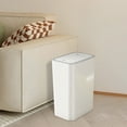 thumbnail image 5 of Fiudx Small Trash Can, 13 Gallon, Adult, Plastic, White, 1 Count, 5 of 5
