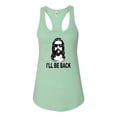thumbnail image 2 of Wild Bobby Jesus: Ill Be Back Inspirational/Christian Women Racerback Tank Top, Mint, Small, 2 of 5