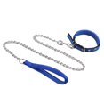 thumbnail image 3 of Correa para perro, cadena para entrenamiento de perros, correa para caminar, cuerda de tracción para mascotas para perros pequeños, medianos y grandes azul con cuello, 3 of 10