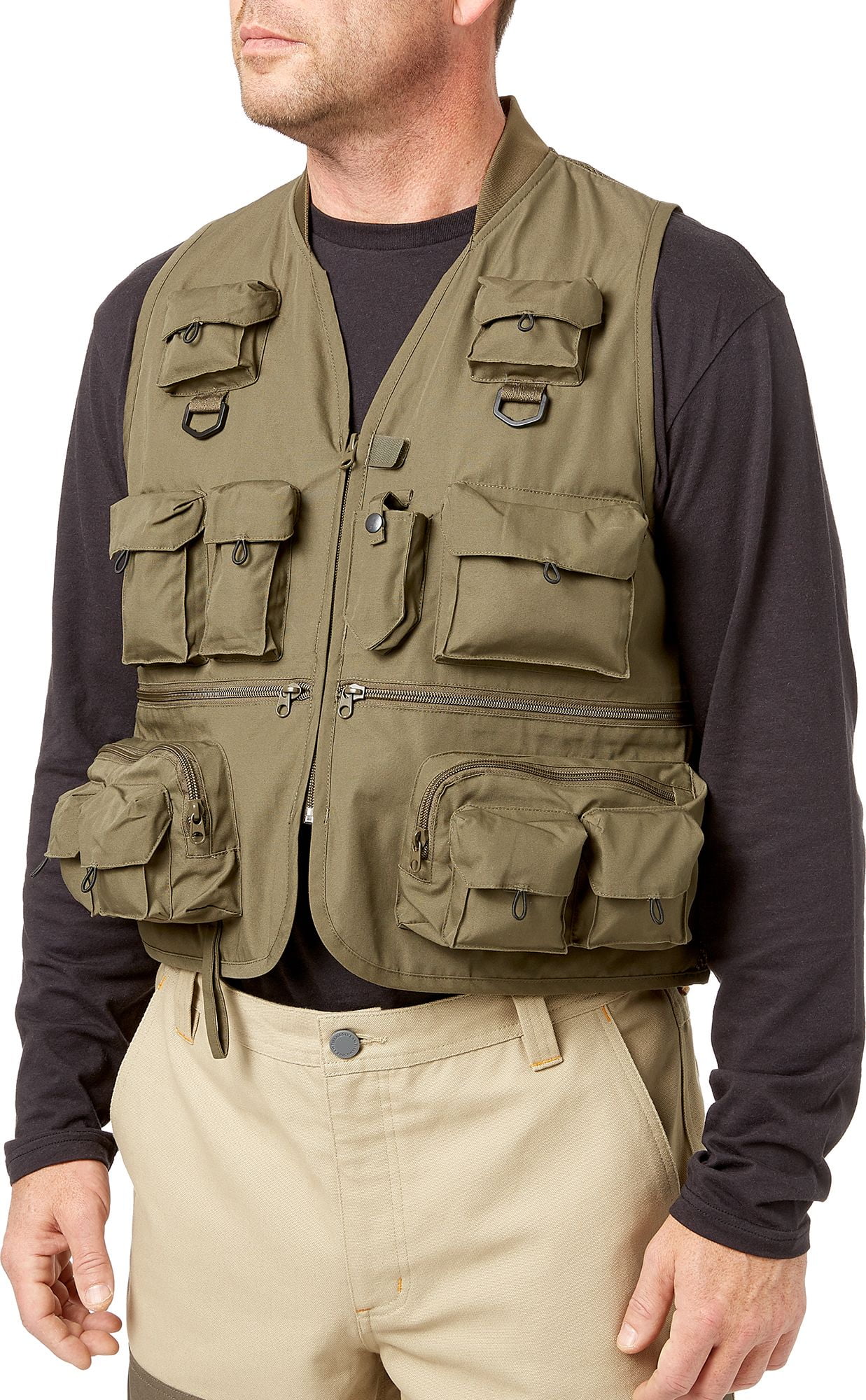 Details about  / Outdoors  Fishing  Vest with Multi Pocket Breathable Mesh Jacket Men and Women