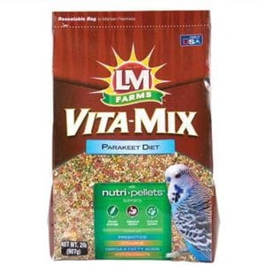 Hartz Vita-Mix Parakeet Diet, 2-Pound Multi-Colored