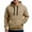 Camel, variant on Men’s Hoodie Sweatshirt Warm Fleece Lined Hooded Jacket With Adjustable Drawstring and Kangaroo Pocket Green,Size M-3XL