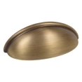 thumbnail image 2 of DyGTyX 25 Pack 783BAB Brushed Antique Brass Cabinet Hardware Bin Cup Drawer Cup Pull - 3" Inch (76mm) Hole Centers, 2 of 2