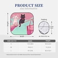 thumbnail image 2 of Kdxio Cats On Broomstick Print 2-Piece Sun Shade Front Windshield - Foldable Car Front Window Sunshades for Most Sedans SUV Truck, 2 of 5