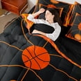 thumbnail image 4 of Castle Fairy Basketball Gamer Twin Bedding Sets,Sport Ball Game Bedding Comforter Set, 4 of 8