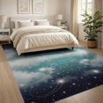 thumbnail image 3 of ODIKA 8'x10' Washable Area Rug Sky Nebula Cloud Design With Dreamy Celestial Star Field Starry Flowing Dynamic for Living Room, Under Sectional, Family , Durable, Non-Slip, 3 of 7
