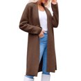 thumbnail image 3 of Women casual cardigan sweater front open casual knitted cardigan jacket, 3 of 4