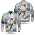thumbnail image 3 of Hello Winter Maltese Frosty Morning Walk Welcome Snowy Christmas All Over Print 3D Baseball Jacket Maltese Dog Lover Gifts Idea Bomber Jacket Softball - 02018, 3 of 6