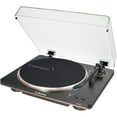 thumbnail image 4 of Audio-Technica AT-LP70X-BZ Fully Automatic Belt-Drive Turntable, Black/Bronze Bundle with Deco Gear 12" Silicone Rubber Platter Mat & Deco Essentials Vinyl Record Cleaning Fluid System, 4 of 11