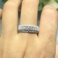 thumbnail image 4 of For Women Gorgeous 925 Silver Ring Cubic Zircon Wedding Party Gift Sz 6-10, 4 of 6