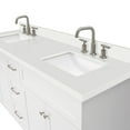 thumbnail image 4 of Ariel Hamlet 73 In. Double Rectangle Sink Vanity With White Quartz Countertop In White, 4 of 10
