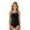 A-Black2, variant on Bobifish Little Girls Swimsuit Set One-Piece Solid Color Tankini Bathing Suit Summer Beach Pool Children Girls Swimwear Set