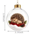 thumbnail image 3 of Qwtwty Glowing Christmas Ball Ornaments, Shatterproof Mini Clear Christmas Themed Hanging Pendants for Xmas Tree Holiday Party Decor, 3 of 7
