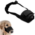 thumbnail image 6 of Nylon Mesh Breathable Dog Mouth Cover, Quick Fit Dog Muzzle with Adjustable Straps，Pet Mouth Cover, to Prevent Biting and Screaming to Prevent Accidental Eating, 6 of 9