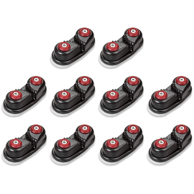 Tacos para levas de aluminio, accesorios para canoa con pinza de cuerda Fairlead (1 unidad)