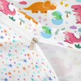 thumbnail image 4 of Homewish Cute Dinosaur Duvet Cover Queen,Kawaii Animal Queen Bedding,White,Colorful Stars Reversible,3 Pieces,1 Duvet Cover and 2 Pillowcases, 4 of 6
