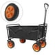 thumbnail image 3 of Rueda de carro plegable,Reemplazo de ruedas de goma para vagones plegables,Carrito de playa plegable grande de 7 pulgadas para trabajo pesado,Cesta plegable para comestibles,para ir de, 3 of 8