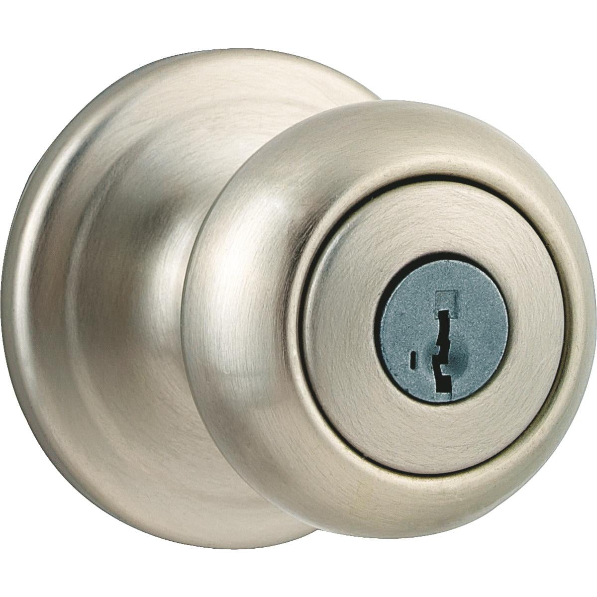 Weiser Home Satin Nickel Entry Door Knob with SmartKey