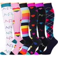 thumbnail image 1 of Compression Socks for Women & Men Circulation 6 Pairs Set13 Set13 L XL, 1 of 5